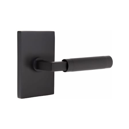 L-Square Stem Knurled Lever Left Hand 2-3/8 In Backset Passage For 1-1/4 In To 2 In Door